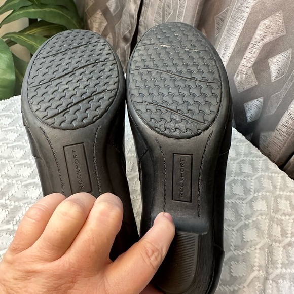 Rockport Cobb Hill Adele Black Leather Women’s Tailored Slip On Shoes Size 11M - Picture 5 of 11